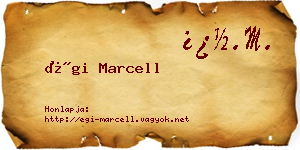 Égi Marcell névjegykártya